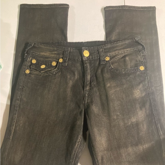 Rare NWOT True Religion men’s Ricky Super T in “GOLDEN NIGHTS” wash size 33x34 - Picture 4 of 12